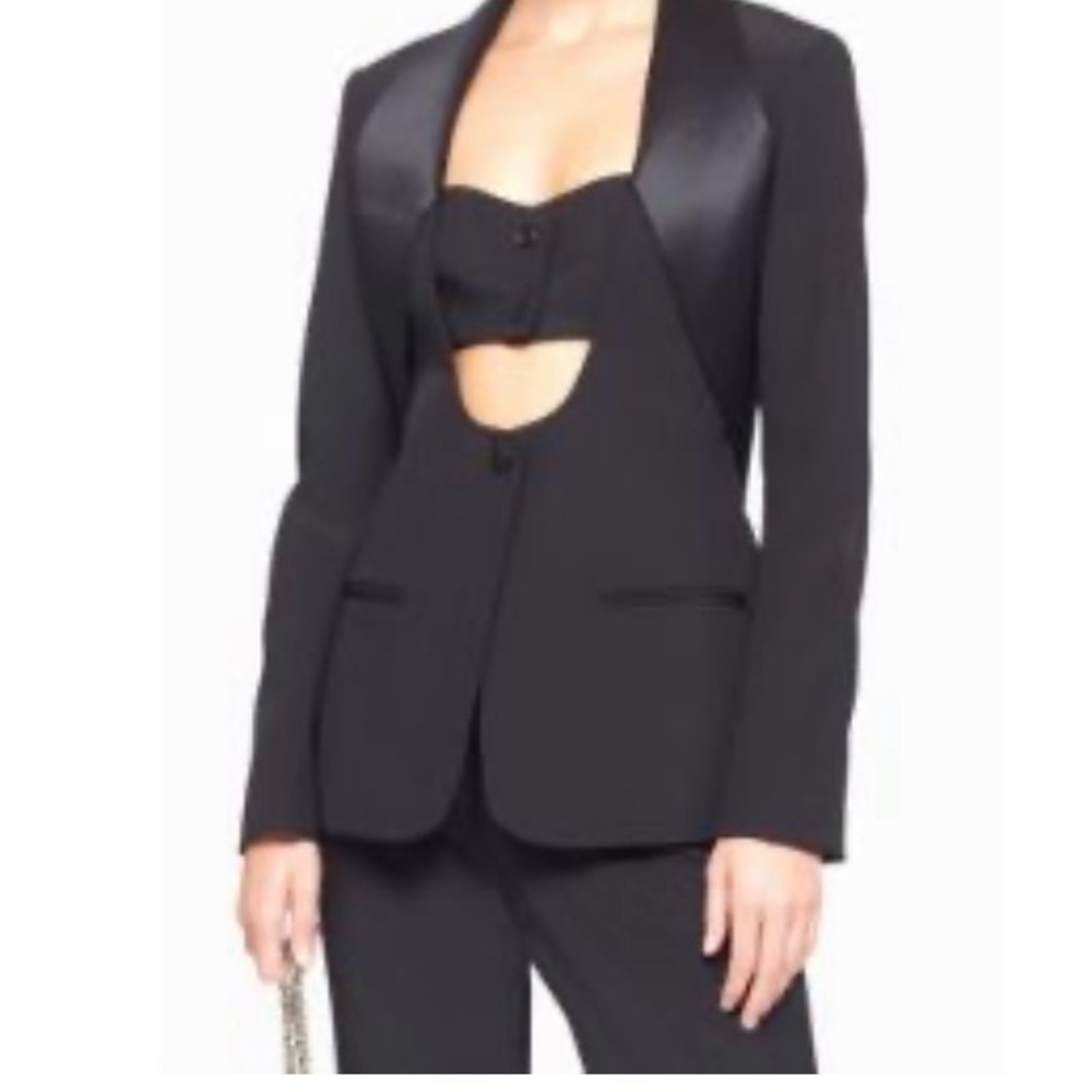 3.1 Phillip Lim Black Blazer with Satin Lapel